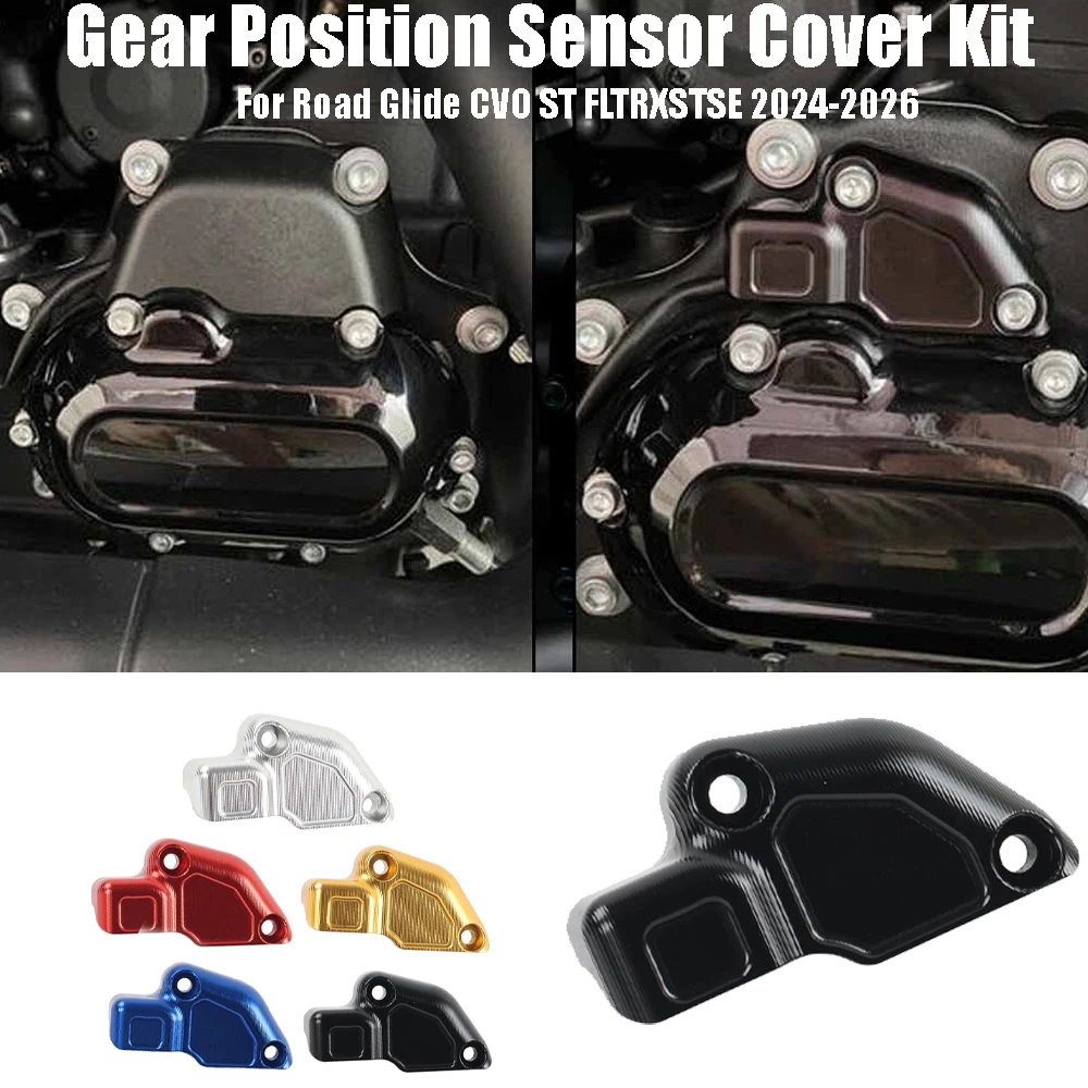 Image of 2023-2026 Für Road Glide CVO ST FLTRXSTSE Breakout Street Bob Neue Motorrad CNC-Timer-Sensorabdeckung mit Getriebeschutz