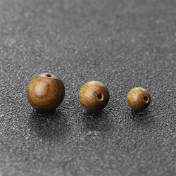 20-100pcs Black Rosewood Beads 6/8/10mm Wooden Round Spacer Loose Bead Ball for DIY Jewelry Making Bracelet Necklace Accessories