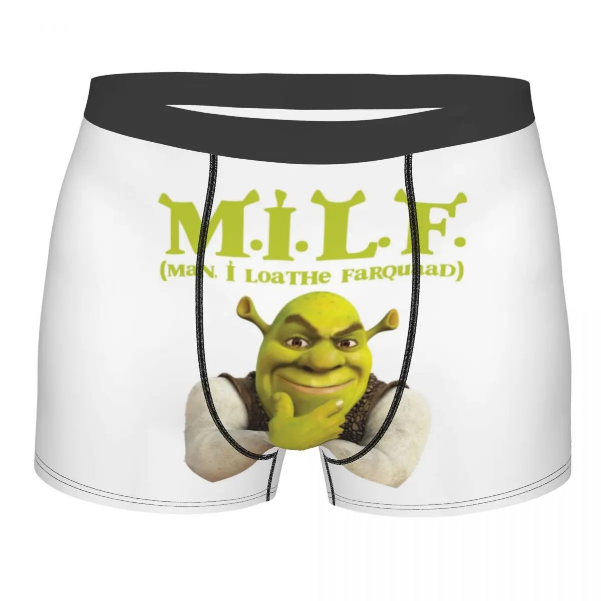 

Custom Male Cool MILF Shreks Underwear Man I Loathe Farquaad Boxer Briefs Soft Shorts Panties Underpants