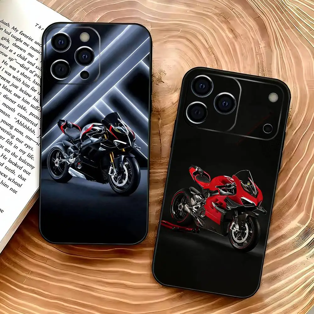 

Motorcycle Racing D-Du-catis Phone Case For iPhone 17,16,15,14,13,12,11 Plus,Pro Max,XS,Soft Silicone Black Cover