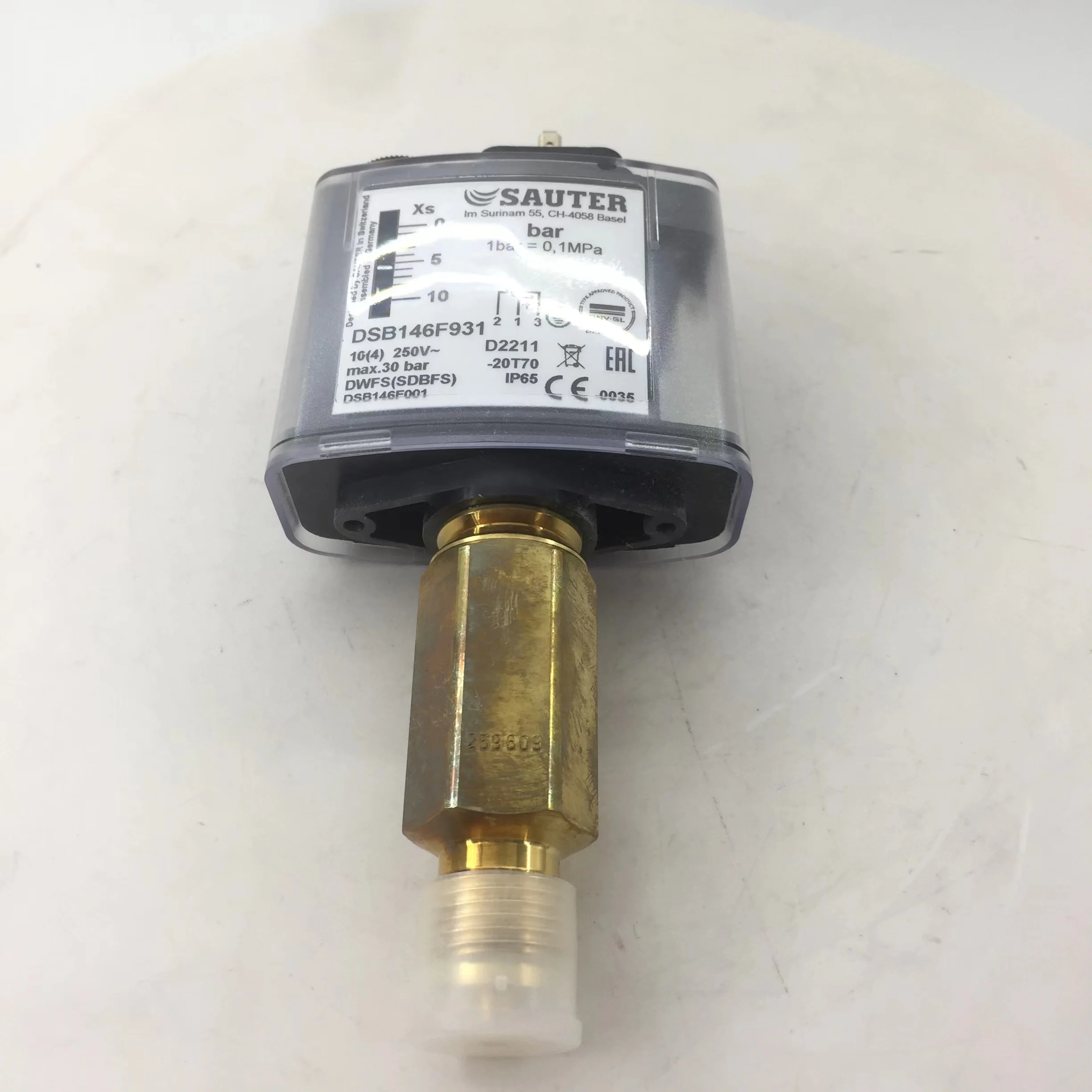 2026 novo saulter DSB146F931 Monitores de Pressão e Interruptores de Pressão DSB140F001/DSB158F001/DSB158F931 0-2.5bar Gás Líquido