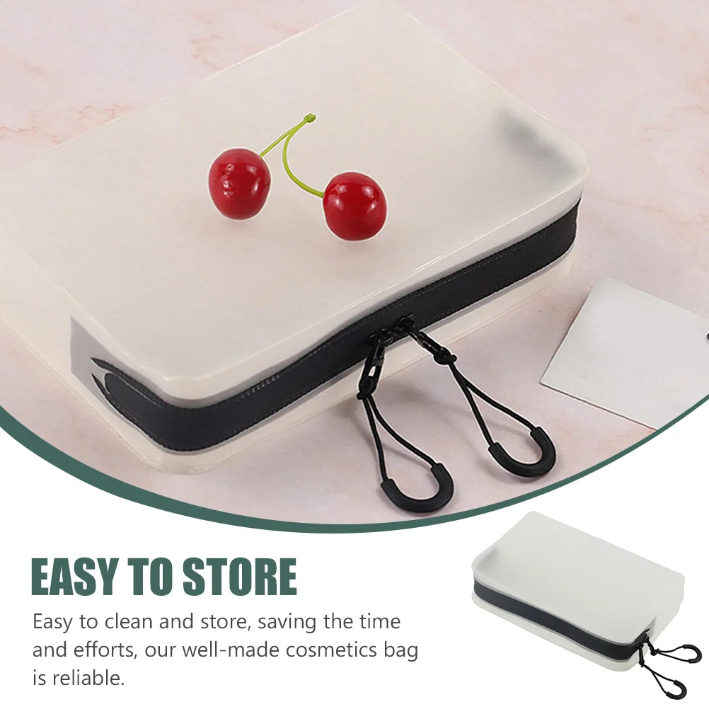 حقيبة تنظيم مستحضرات التجميل المحمولة، حقيبة أدوات الزينة للسفر، حقيبة غسيل بسيطة للعناية الشخصية للاستخدام اليومي والرحلات الخارجية