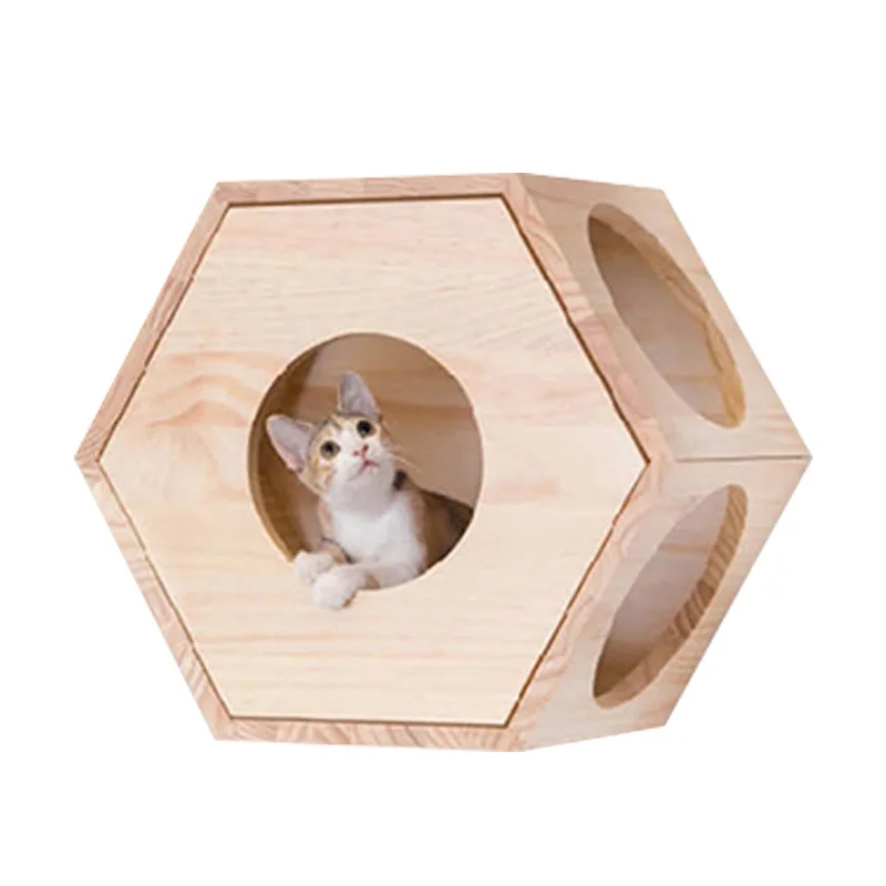 

Cat wall solid wood cat climbing wall toy indoor litter household solid wood space capsule litter cat climbing frame