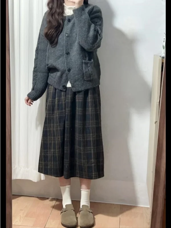 Koreanische Frühen Herbst Neue Sle Gestrickte Pullover Strickjacke frauen Kleine Fraance Lange Sve Top Pendeln Sle Regelmäßige Dünne