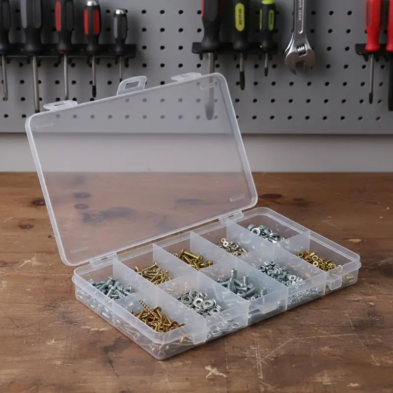 23.5*16.5cm Car Model Storage Box 10 Grids Toy Dustproof Organizer Case For Diecast Vehicles And Models