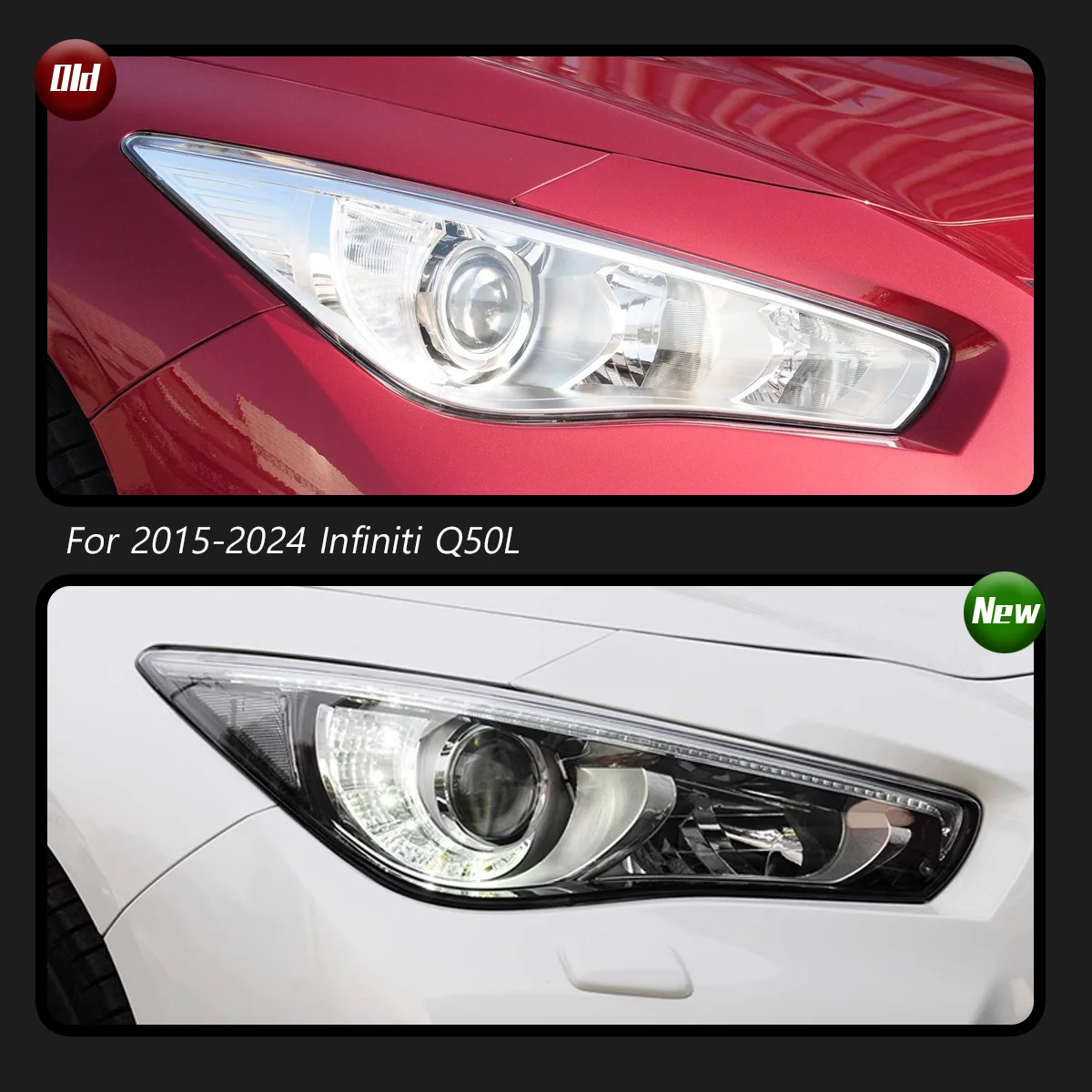 

TYPY новые светодиодные автомобильные фары для Infiniti Q50L, фары 2015-2024, сигнали, автоаксессуары, дневные ходовые огни