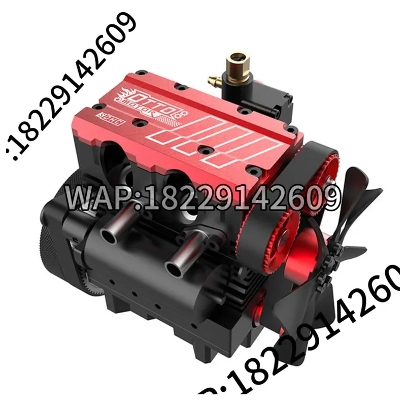 Toyan FS-L200AC Motor Engine Model DIY Build 7cc Inline Nitro 4 Stroke 2 Cylinder Engine Kit Internal Combustion Engine Model