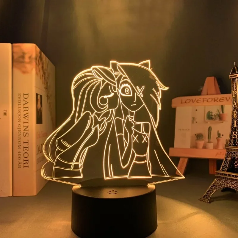 HazbinS HotelS Anime Peripheral USB Colorful Night Light Desktop Decor Ornament Warm Creative Gift for Classmates and Friends