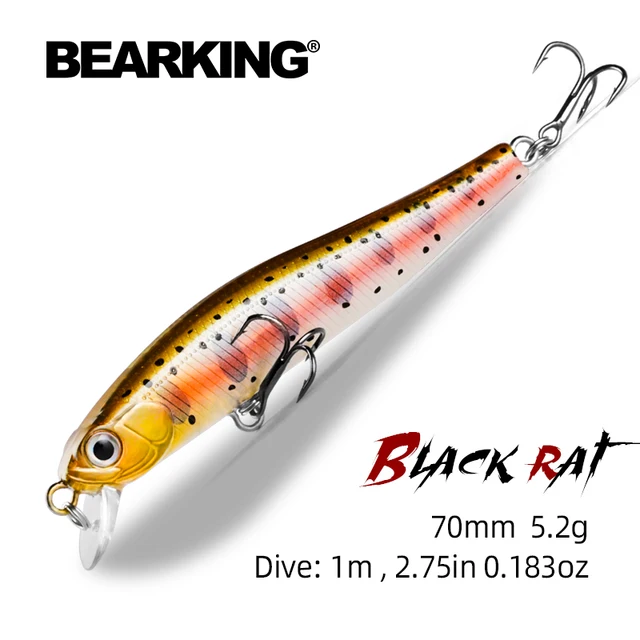 BEARKING gorący model 70mm 5.2g profesjonalna jakość magent waga przynęty wędkarskie minnow korba sztuczna przynęta Tackle