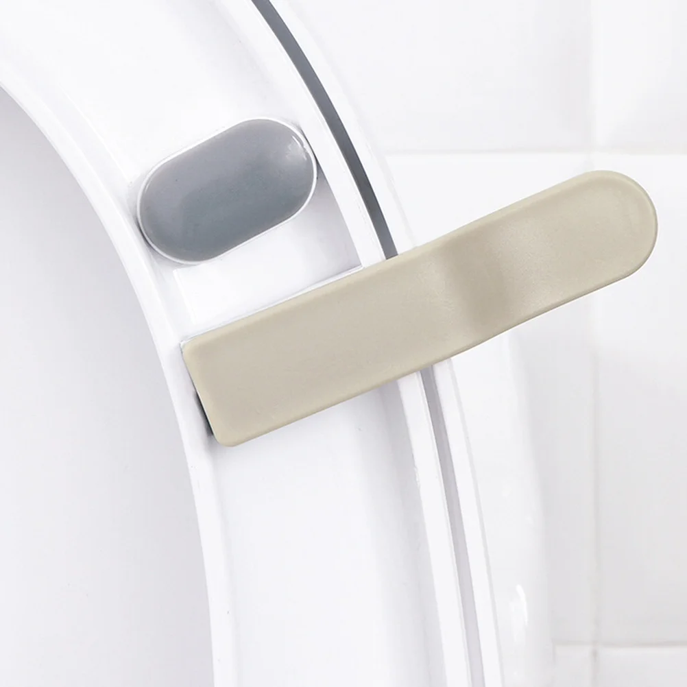 20 قطعة من رافع غطاء المرحاض لحماية الجراثيم، تصميم خاص، متين وسهل لكبار السن، إكسسوارات الحمام للأطفال باللون الأبيض الكاكي