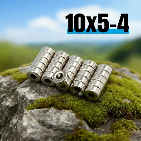 10x5-4mm N35 Super Strong Round With Holes Neodymium Magnet Powerful Refrigerator Magnets NdFeB Permanent Magnetic imanes