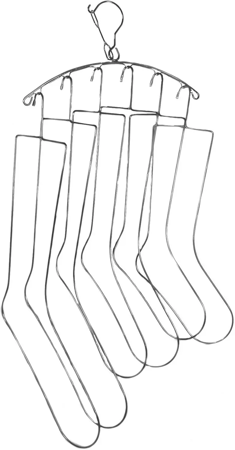 

Сушилка для носков из нержавеющей стали с 3 съемными разделителями для быстрой сушки и демонстрации