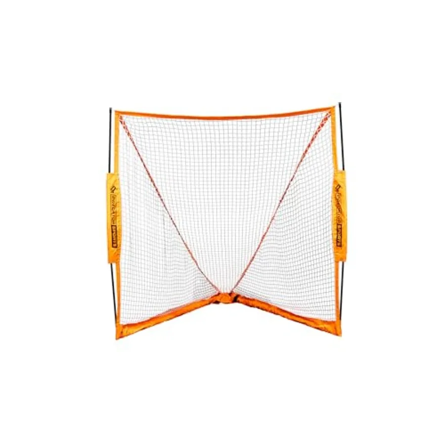 

Backyard portable lacrosse goal, polyethylene net, black, pop-up foldable design with 30-second setup and carry bag