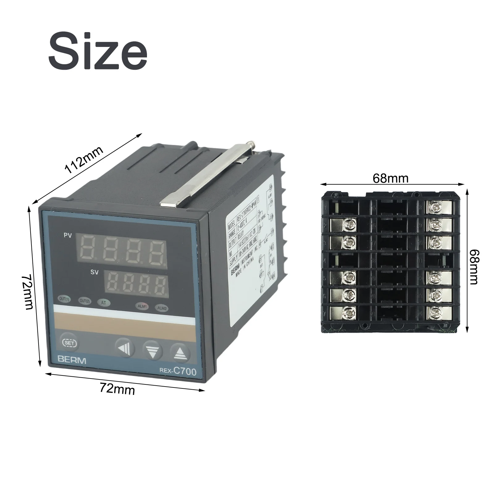 

Advanced REXC700 M*AN Thermostat Intelligent Temperature Controller with Multiple Input Methods and Compact Structure