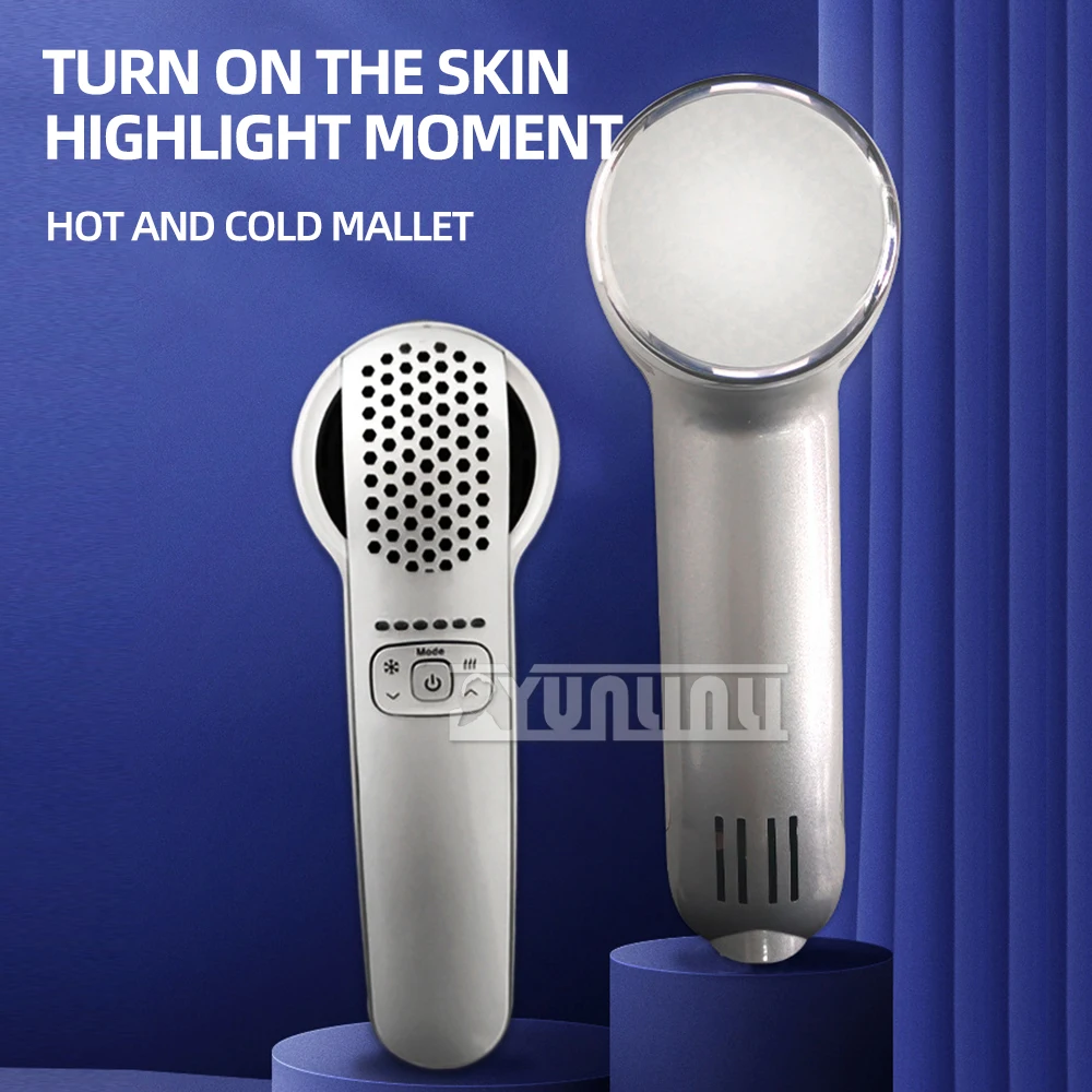 

Hot Cold Hammer Home Facial Massager Lead-in Device Skin Lifting Tighten Rejuvenation Anti-aging Moisturizing Beauty Machine