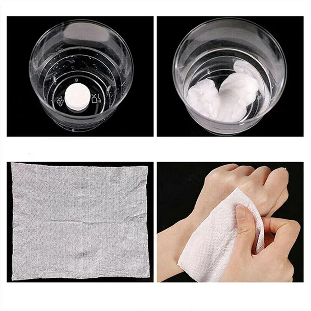 And Portable Travel Quick And Easy To Use Travel Biodegradable Compressed Convenient Cotton Disposable Face Towels