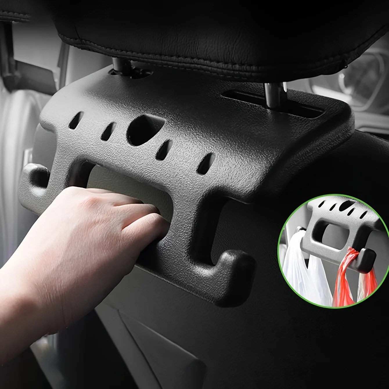 

1 шт., вешалка для подголовника автомобильного сиденья, автомобильный безопасный подлокотник для рюкзака, ручные сумки, сумка для хранения, автокрючок, безопасный подлокотник, поручень