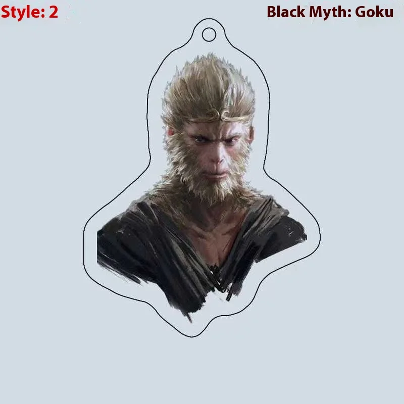 Black Myth Wukong Peripheral Keychain High-Definition Double-Sided Acrylic Backpack Luggage Pendant Game Holiday Gifts