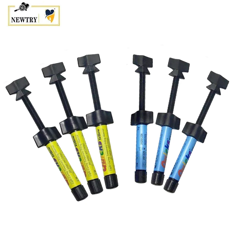 

3 Shades Dental Temporary Inlay Wax Composite Resin Korean DENTKIST Light Cure Filling Materials Molars Anterior Posterior Teeth