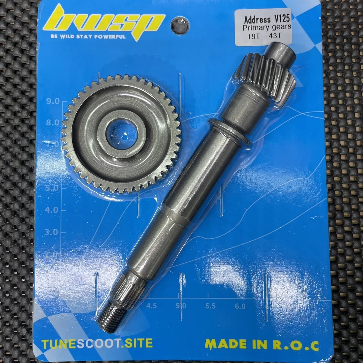 

Primary Gears 19/43T For Address V125 BWSP Racing Transmission Kit