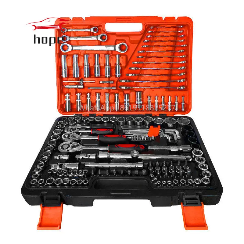 

High Quality 150 PCS Auto Repair Hand Tool Car Repair Hand Wrench Multiple types Tire socket wrench Car Socket Tool Set Kit