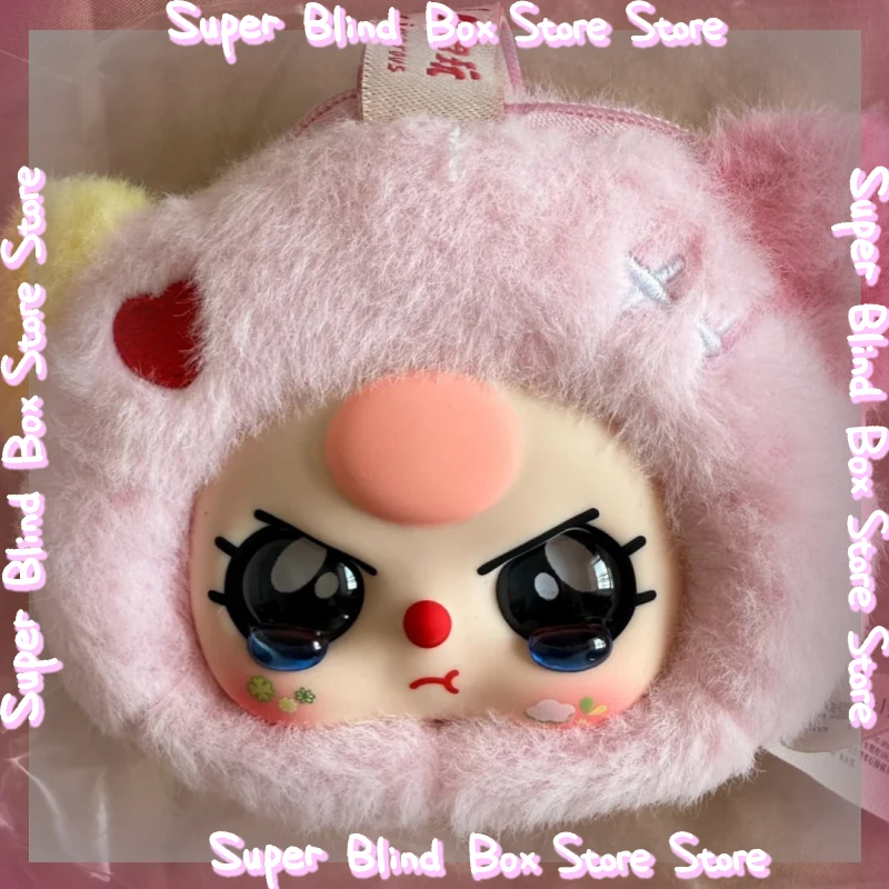 

Original Baby Three Storage Pouch Vinyl Face Blind Box Trendy Blind Guessing Bag Doll Plush Headphone Case Coin Purse Charm Gift