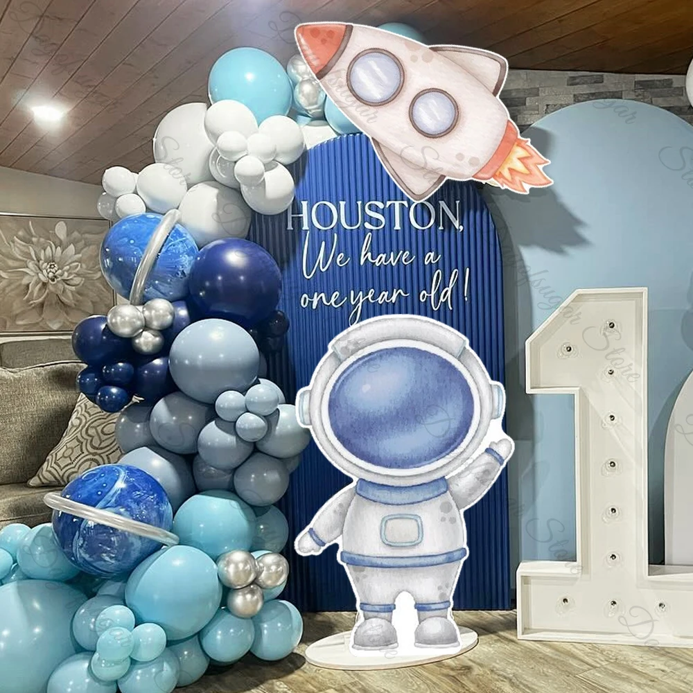 18/36Inch Astronaut Cutouts KT Board Astronaut Rocket Backdrop Foam Board for Universe Outer Space Birthday Baby Shower Decor