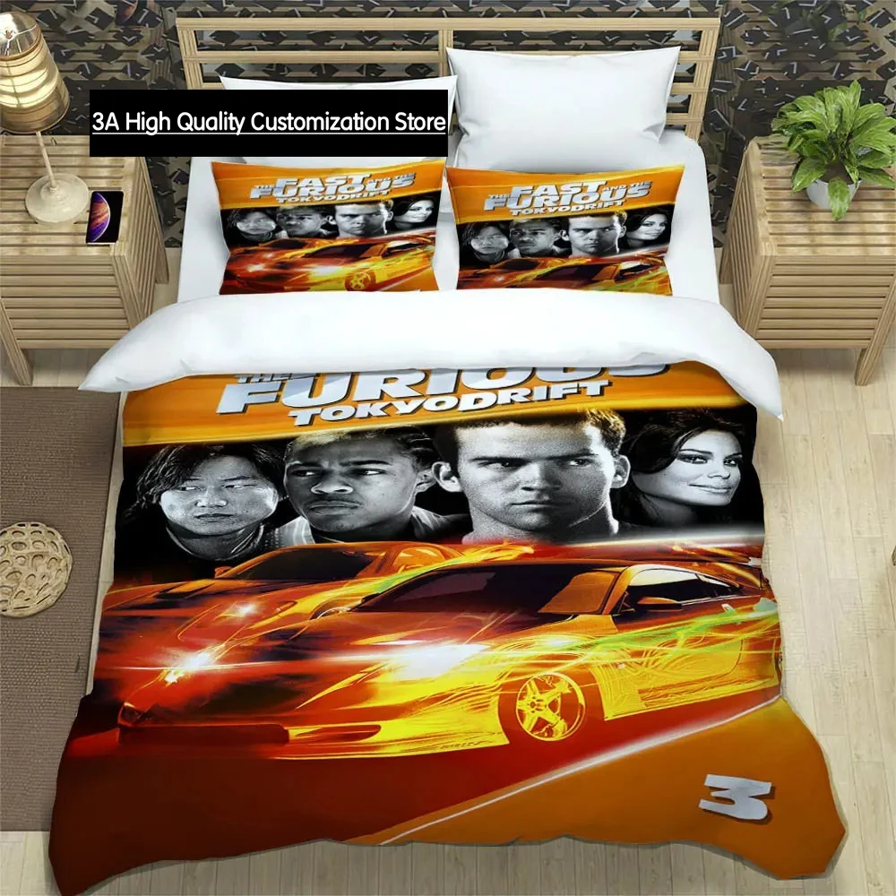 Fast & Furious printed Bedding Sets exquisite bed supplies set duvet cover bed comforter set bedding set luxury birthday gift