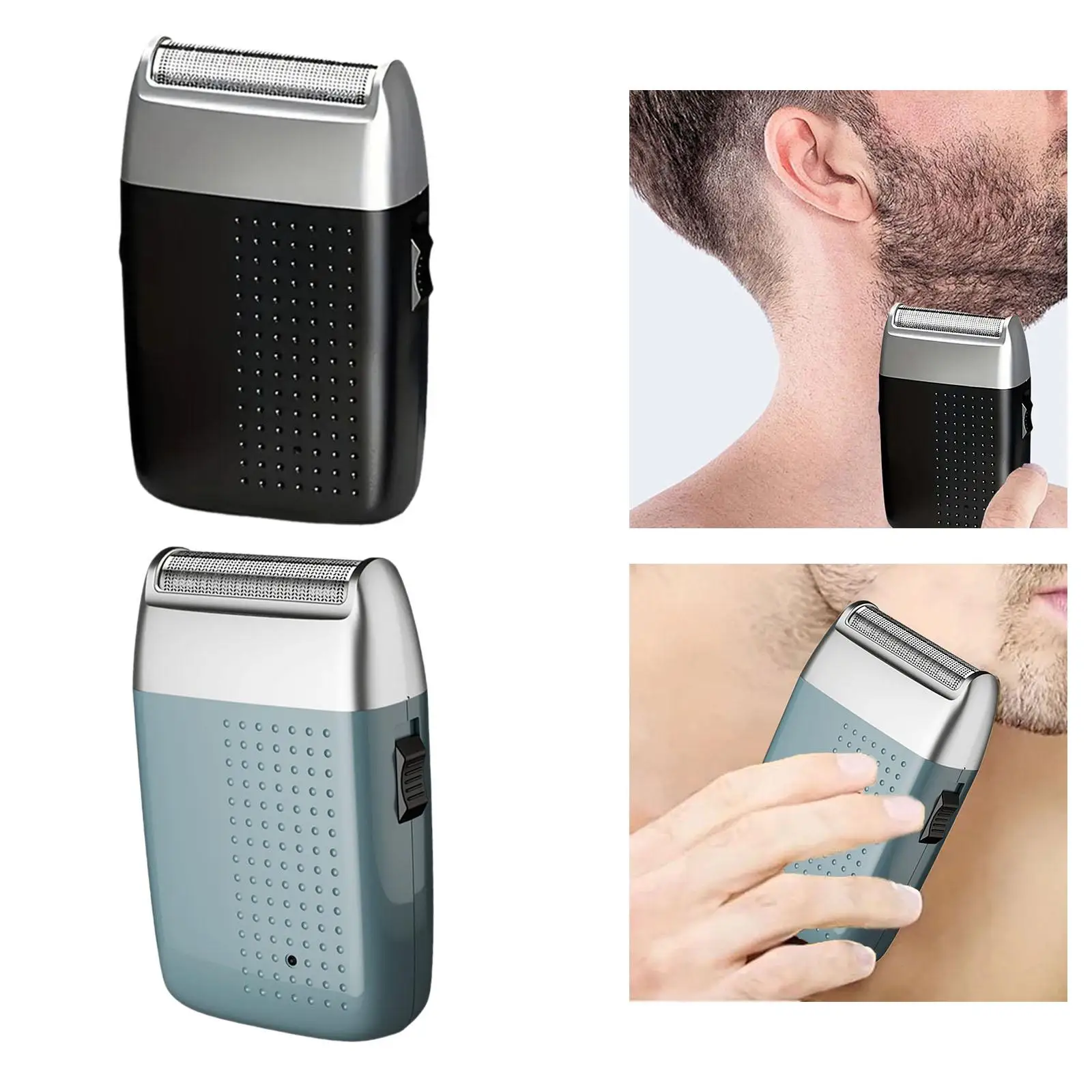 Mini Shaver para homens, tamanho pequeno do bolso, aparador da precisão, remoção do cabelo da cara, acampando, viajando, exterior, interior, presentes home do pai