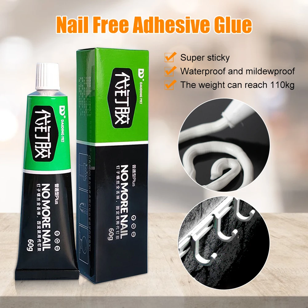 30/60g All-purpose Glue Quick Drying Glue Strong Adhesive Sealant Fix Glue Nail Free Adhesive For Stationery Glass Metal Ceramic