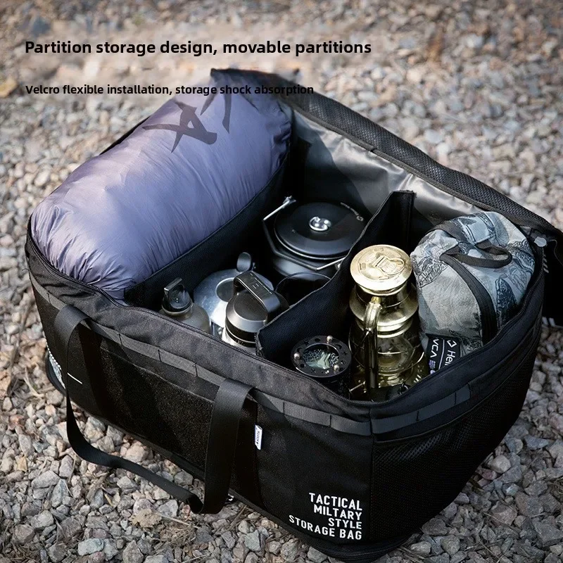 new Outdoor Camping Equipment Storage Bag Picnic Bag Large Capacity Storage Box Gas Tank Waterproof Multifunctional Handbag。