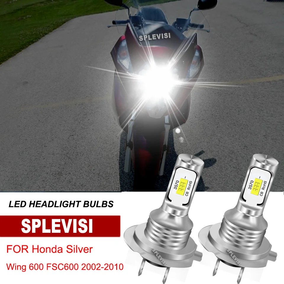 

LED Moto Headlight H7 Bulb Lamp For Honda Silver Wing 600 FSC600 2002-2010 RVT1000R RC51 2000-2006