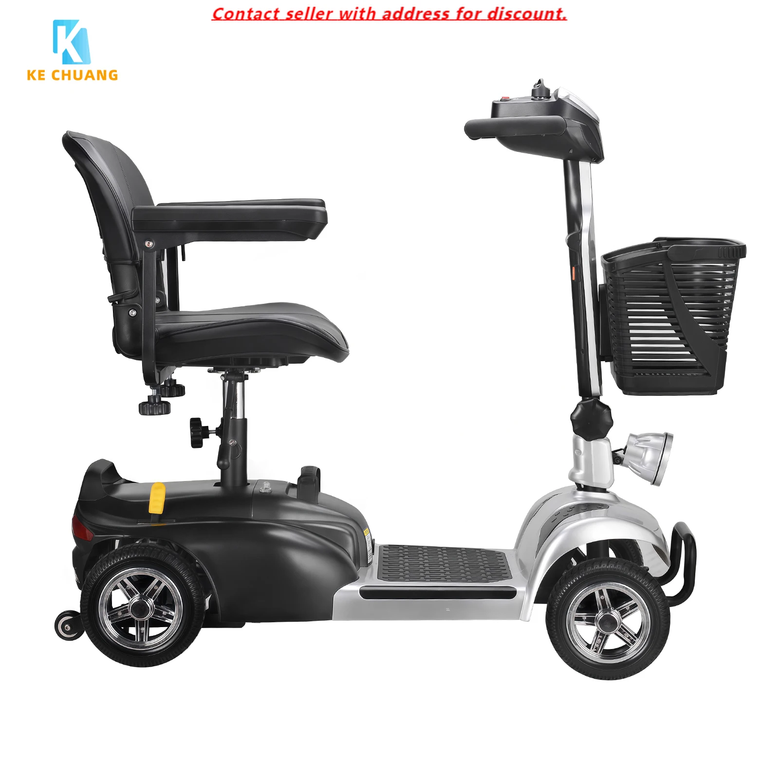 Der neueste, maßgeschneiderte, tragbare, faltbare 4-Rad-Elektro-Mobilitätsroller für Senioren und Erwachsene im Großhandel für ältere Menschen