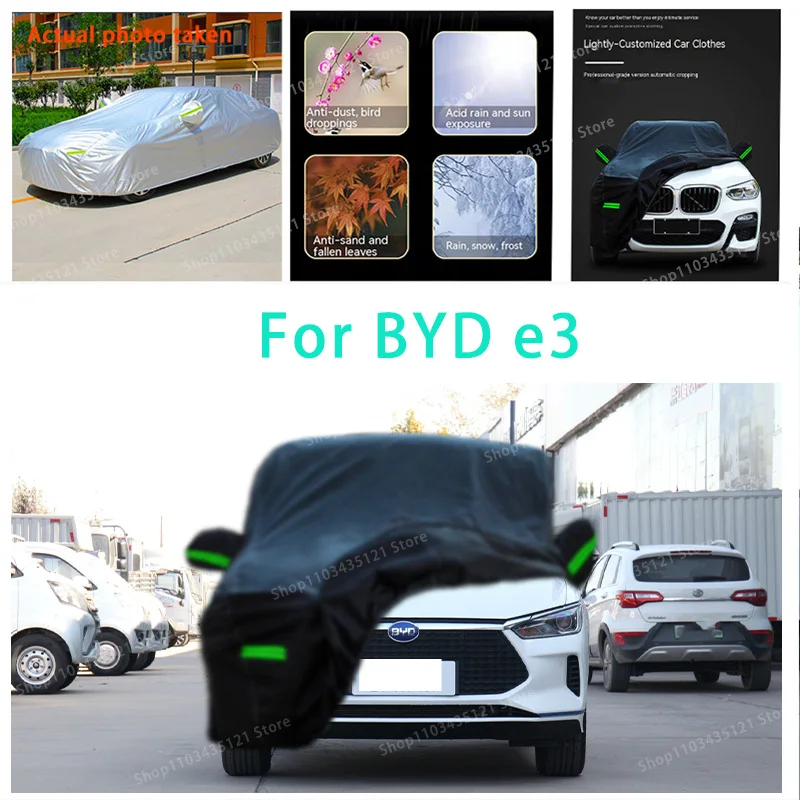 

For BYD e3 auto body protection, anti snow, anti peeling paint, rain, water, dust, sun protection, car clothing