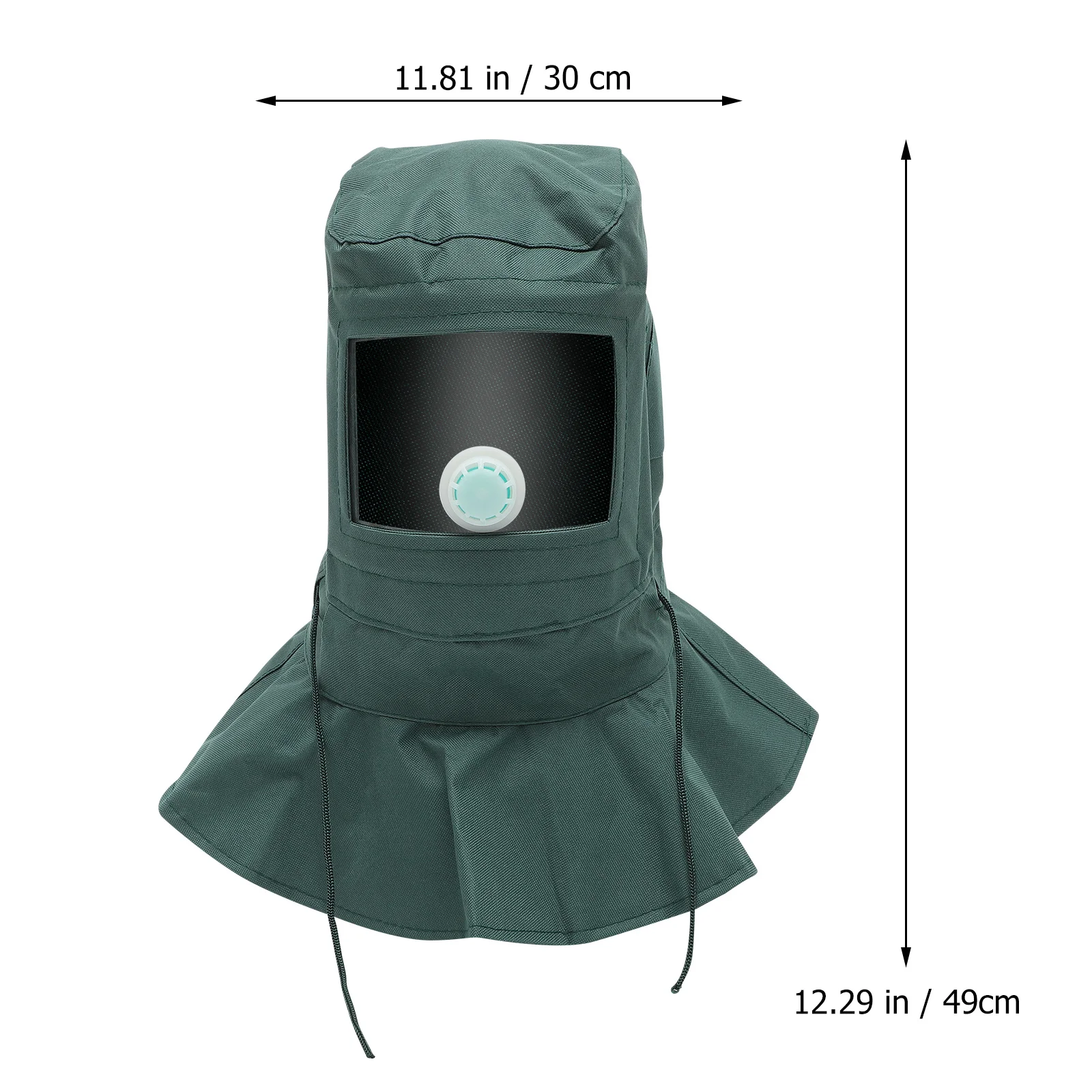Sandblasting Hood Protector Dustproof Pc Oxford Cloth Mask Work Face Nose Protection Industrial Sandblasting Mask Shawl