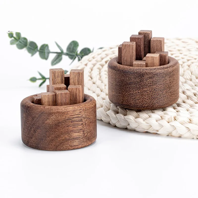 Small Log Stack Aroma Diffuser, Essential Oil Fragrance Expander, Beech Wood Black Walnut Decor, Aromatherapy Home Decoration