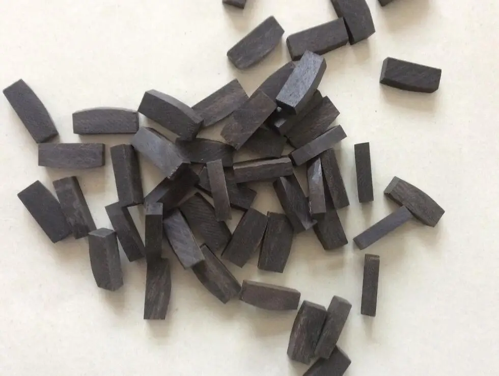 50pcs violin fingerboard nuts,natural ebony