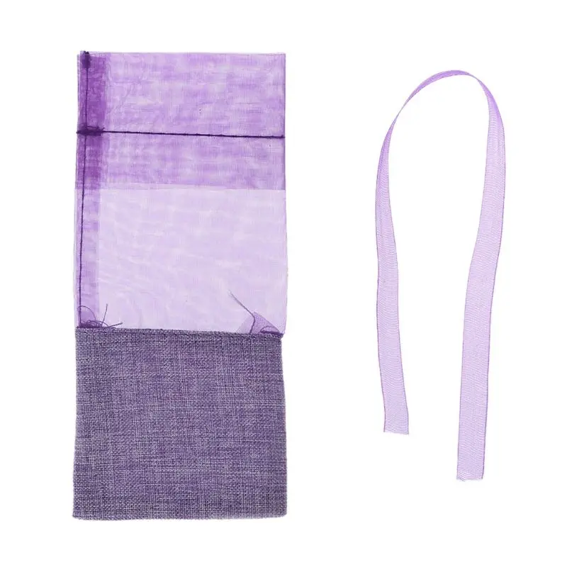 Lavender Sachet Empty Bag Mesh Stitching Beam Pocket For Storage Dry Flowers See