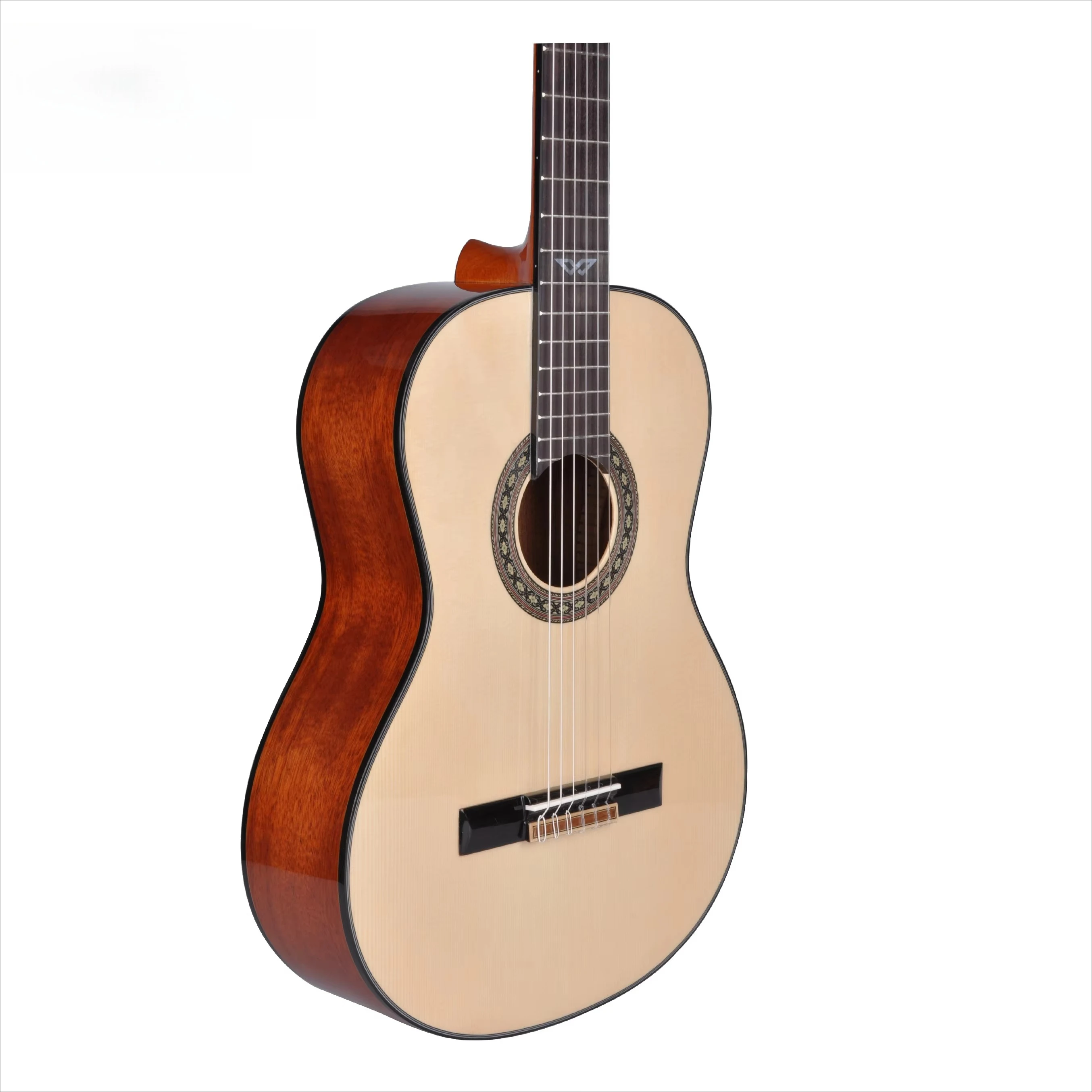 جيتار كلاسيكي (ACG118) عالي الجودة مصنوع يدويًا من خشب التنوب #4
