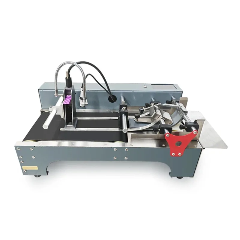 FP130 12.7mm Desktop Online TIJ Printer with Mini Conveyor Adjustable Speed Date Number Logo Coding and Touch Screen Interface