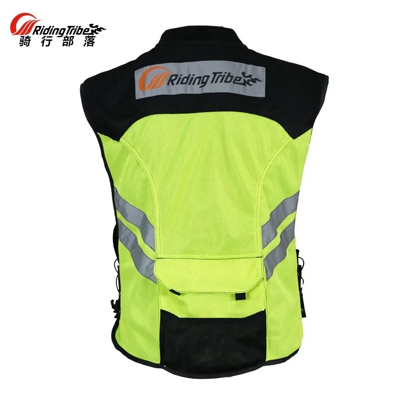 Motorcycle Jacket Reflective Vest High Visibility Night Shiny Warning Safety Coat for Traffic Work Cycling Team Uniform JK-22