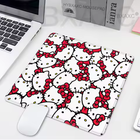 Pink cute Cartoon Hello Kitty Gaming Mouse Pad XS Small Mousepad For PC Gamer Desktop Decoration Office Mouse Mat Deskmat Rug