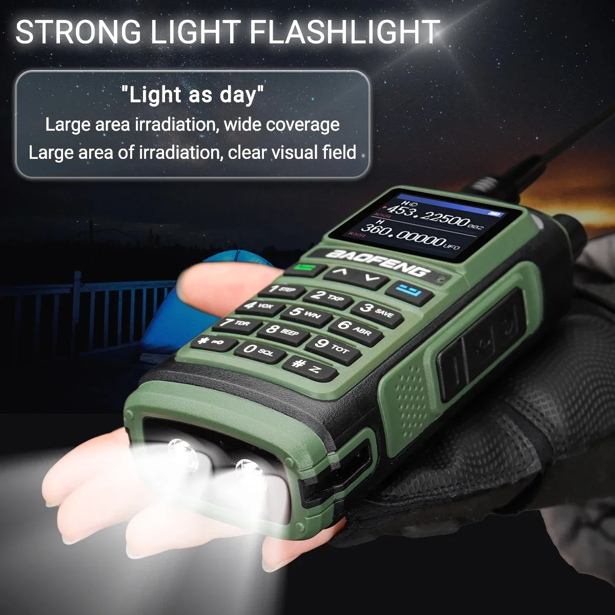 Baofeng UV-17E Airband Walkie-Talkie Drahtlose Kopierfrequenz Langstrecken-Typ-C NOAA AM Tragbares UV-5R Ham-Funkgerät – Detail 16