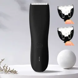 Electric Body Groomer Pubic Hair Trimmer for Men Balls Shaver Clipper Male Sensitive Private Parts Razor Sex Place Face Cut