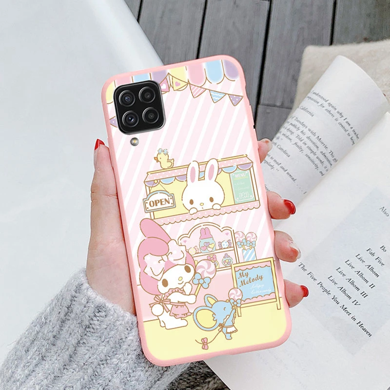 Dla Samsung Galaxy A12 5G M12 F12 Silikonowe etui na telefon Cute Funny Sanrio Kuromi Melody Cartoon Coque Soft Funda For GalaxyA12 Bag