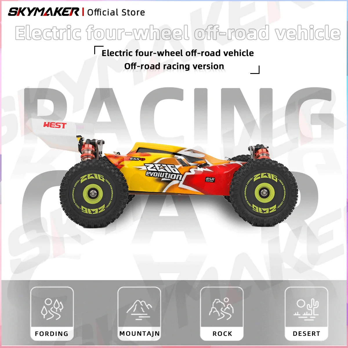 WLtoys RC Car 144010 V8 Racing 1:14 2.4G 4WD 75km/h Electric High