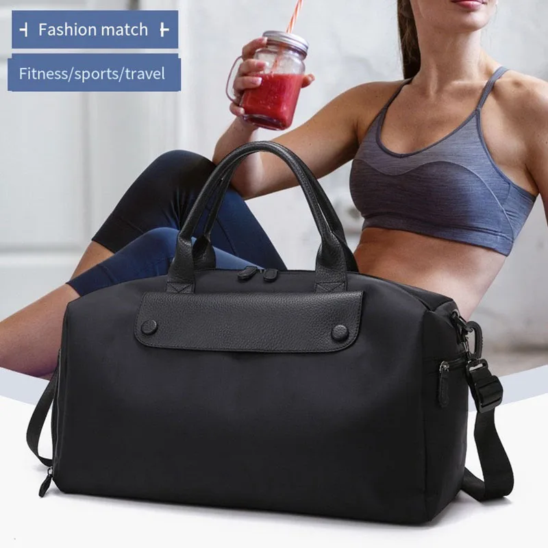 

Short Trip Handbag, Wet and Dry Separation Swimming Bag, Large Capacity Yoga Fitness Bag, Independent Shoe Compartment Storage Bag, Unisex Shoulder Crossbody Bag