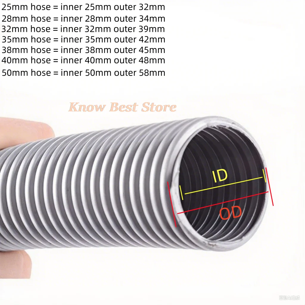 vacuum cleaner bellows  straws thread Hose soft pipe durable inner 25mm 28mm 32mm 40mm vacuum cleaner parts