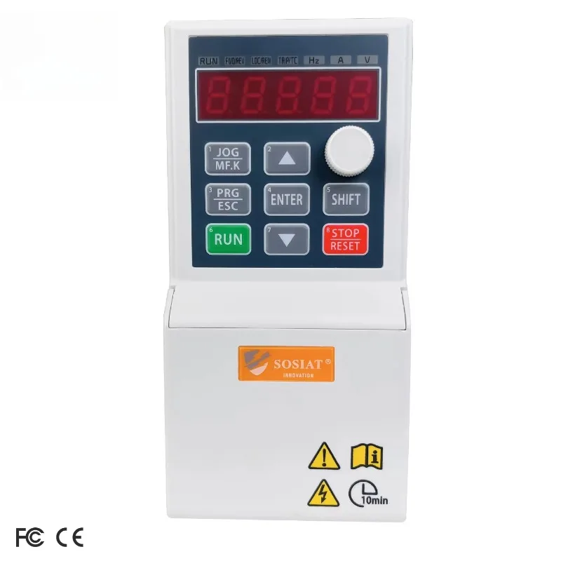 2026 Single-Phase 0.75kw VFD Frequency Converter 220V Input 380V Three-Phase Output for Compressor Motor AC Drive 220V Nominal