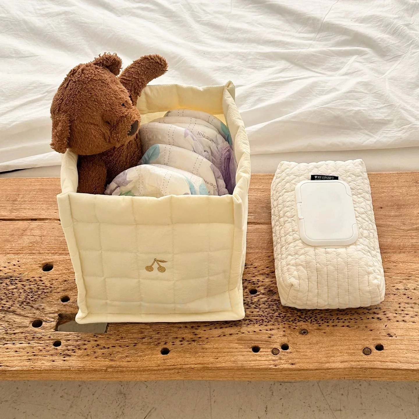 Cherry Embroidery Baby Diaper  - Baby Clothing Clearance recension och pris